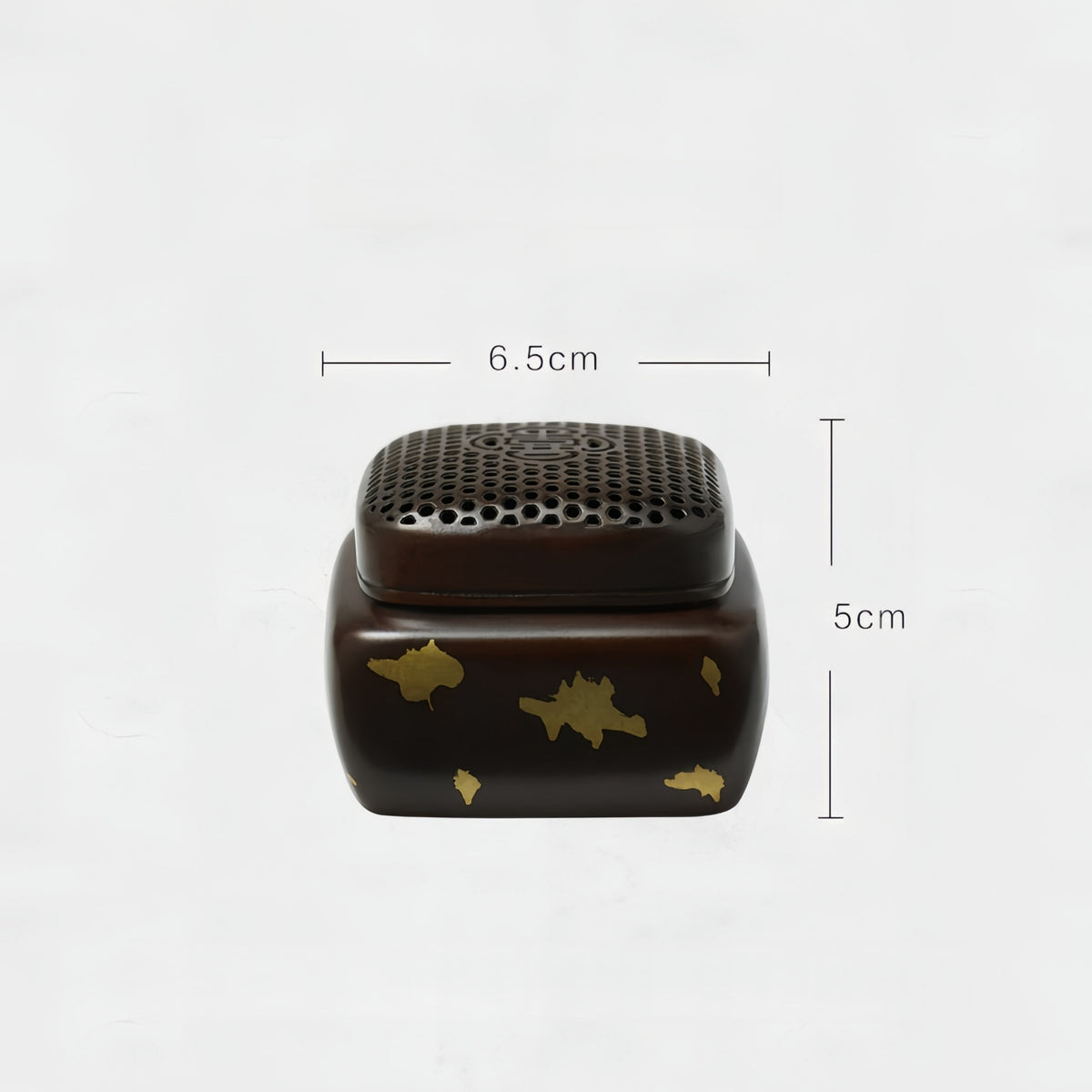 Antique-style Pure Copper Incense Burner with "Double Happiness" Design