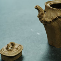 Pure Handcrafted Original Zisha Bamboo Bath Teapot