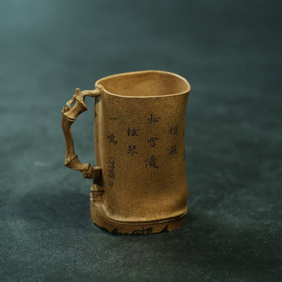 Pure Handcrafted Original Zisha Bamboo Bath Teapot