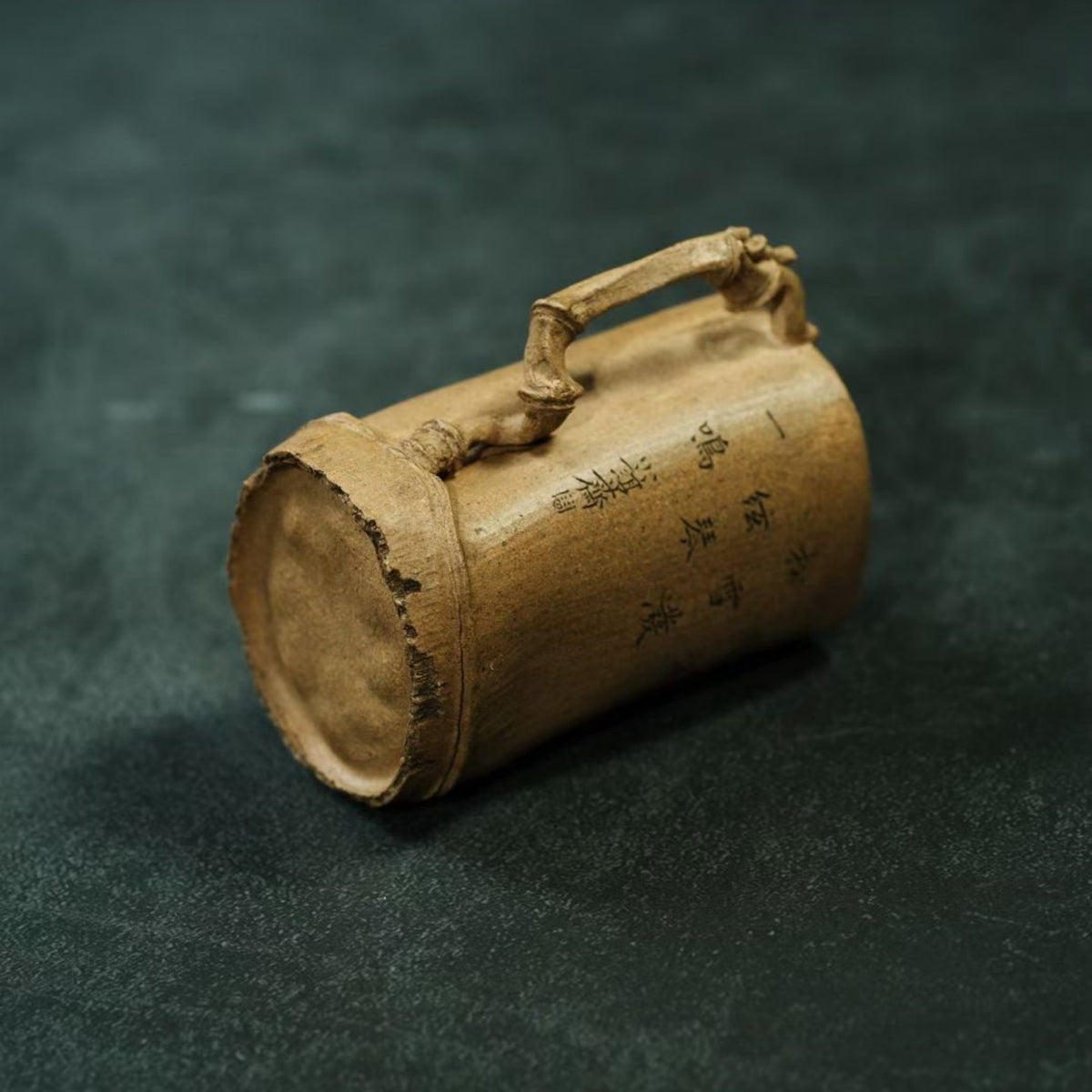 Pure Handcrafted Original Zisha Bamboo Bath Teapot