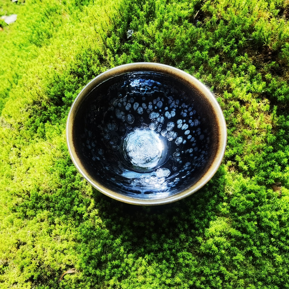 Atlantis' Luminous Depths tied-mouth Yohen Jian Zhan Tea Cup