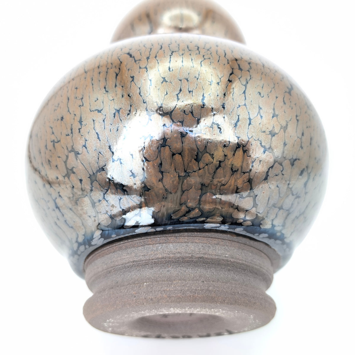 Gaia's Veins of Life partridge-feather spotted calabash gourd vase