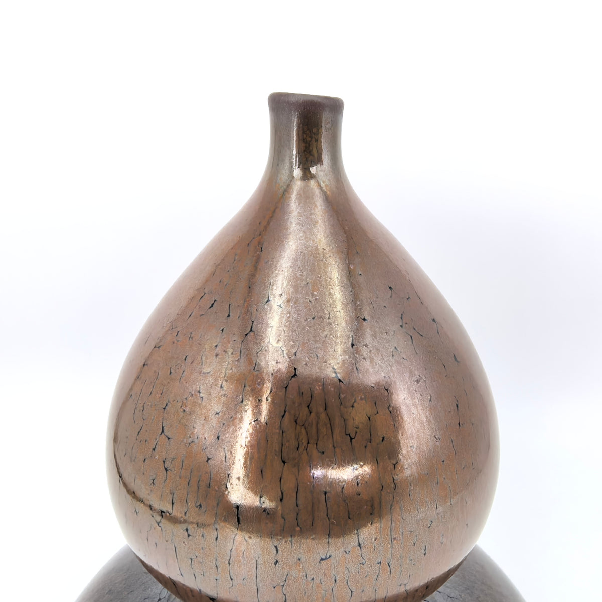 Gaia's Veins of Life partridge-feather spotted calabash gourd vase