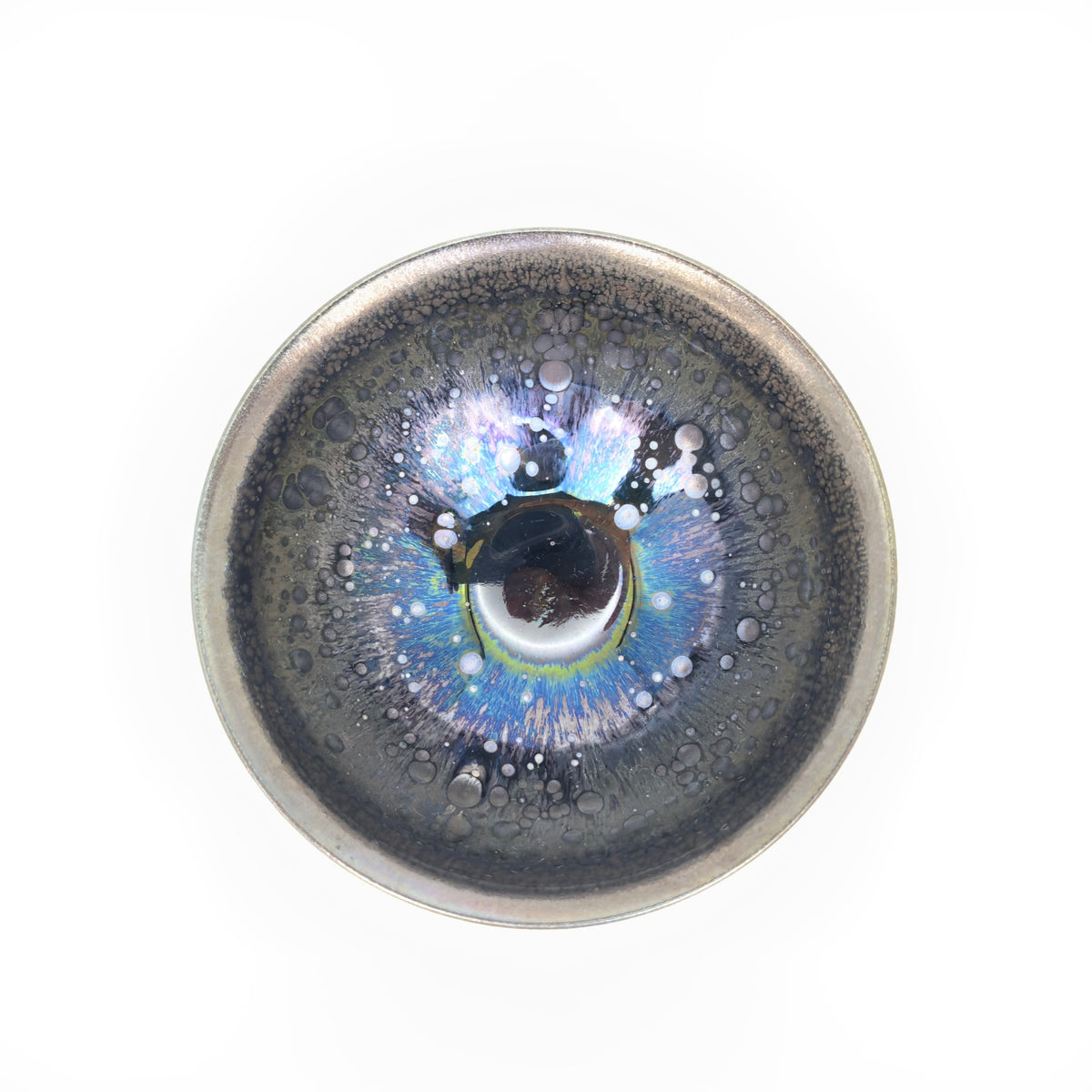 Zeus' Thunderbolt Sparkles tied-mouth Yohen Jian Zhan Tea Cup