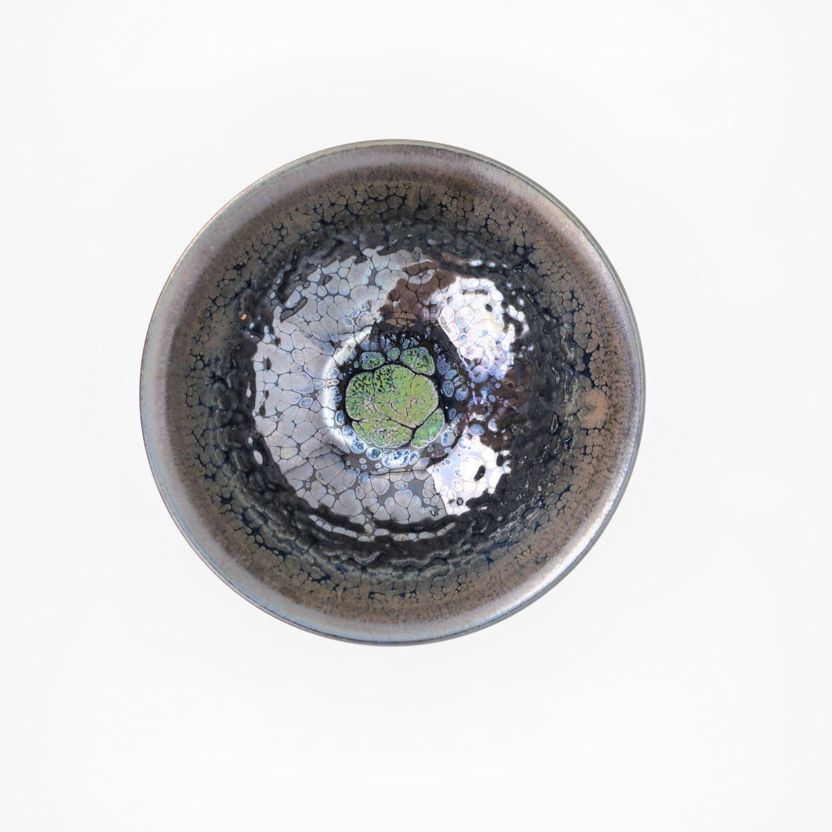 Prometheus' Fiery Gems tied-mouth Yohen Jian Zhan Tea Cup