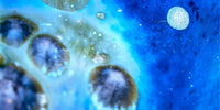 Nebula of Olympus tied-mouth Yohen Jian Zhan Tea Cup