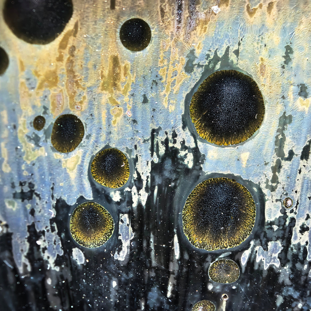 Nebula of Olympus tied-mouth Yohen Jian Zhan Tea Cup