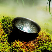 Odin's Sapphire Gaze tied-mouth Yohen Jian Zhan Tea Cup