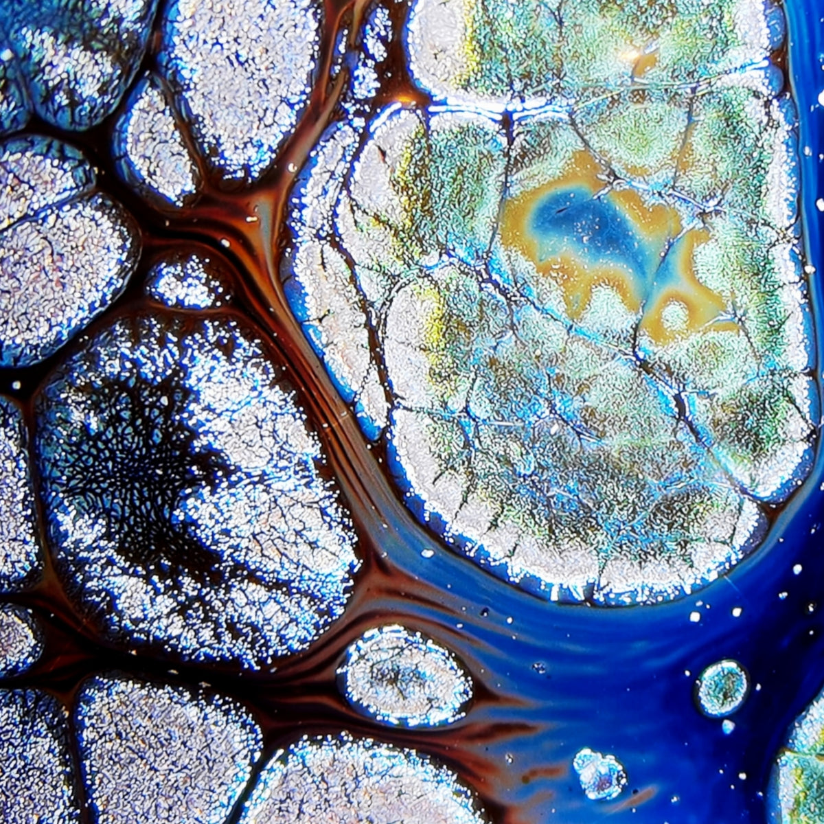 Poseidon's Oceanic Gems tied-mouth Yohen Jian Zhan Tea Cup