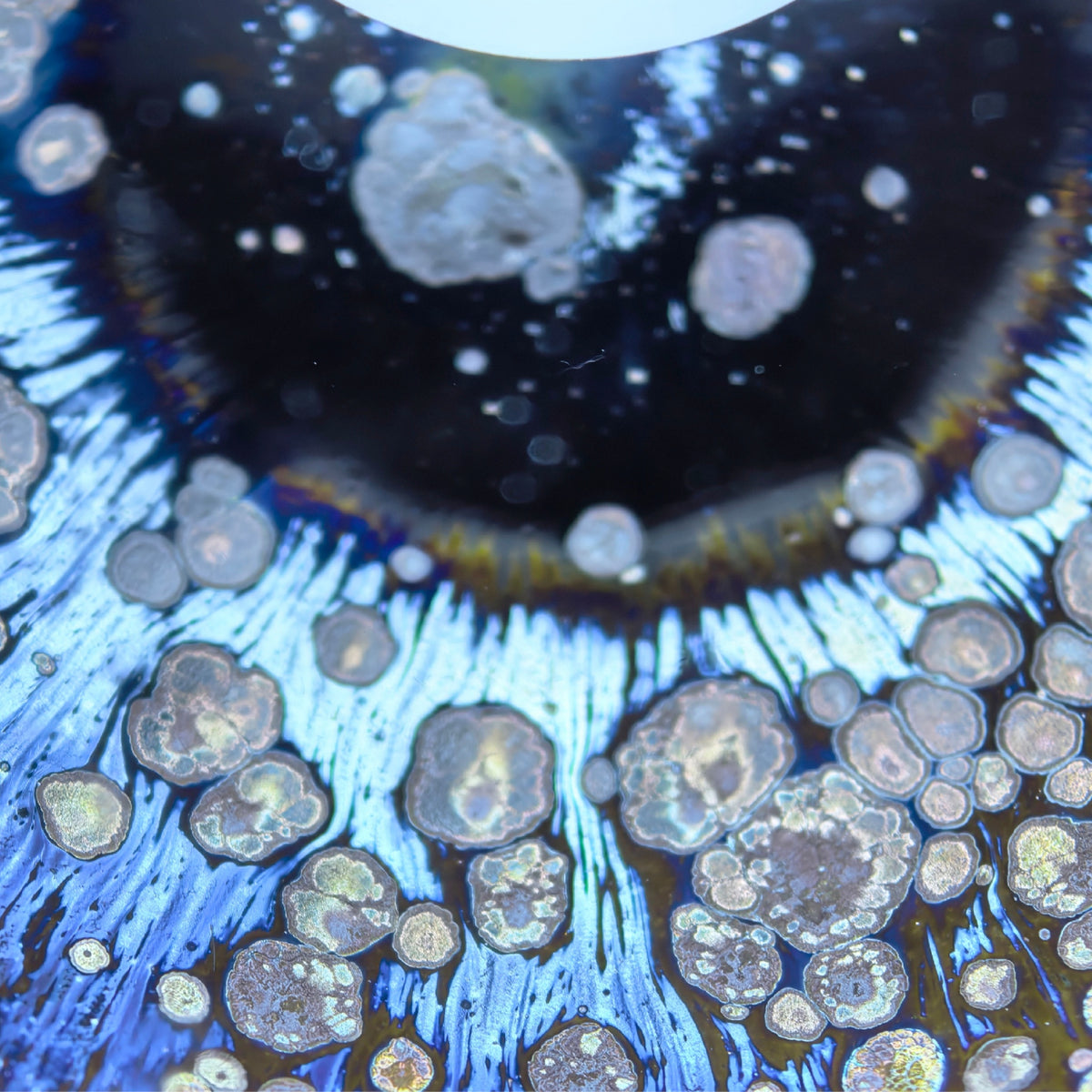 Starry Night of Olympus tied-mouth Yohen Jian Zhan Tea Cup