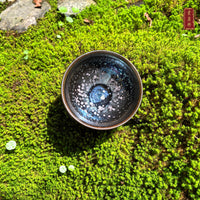 Starry Night of Olympus tied-mouth Yohen Jian Zhan Tea Cup